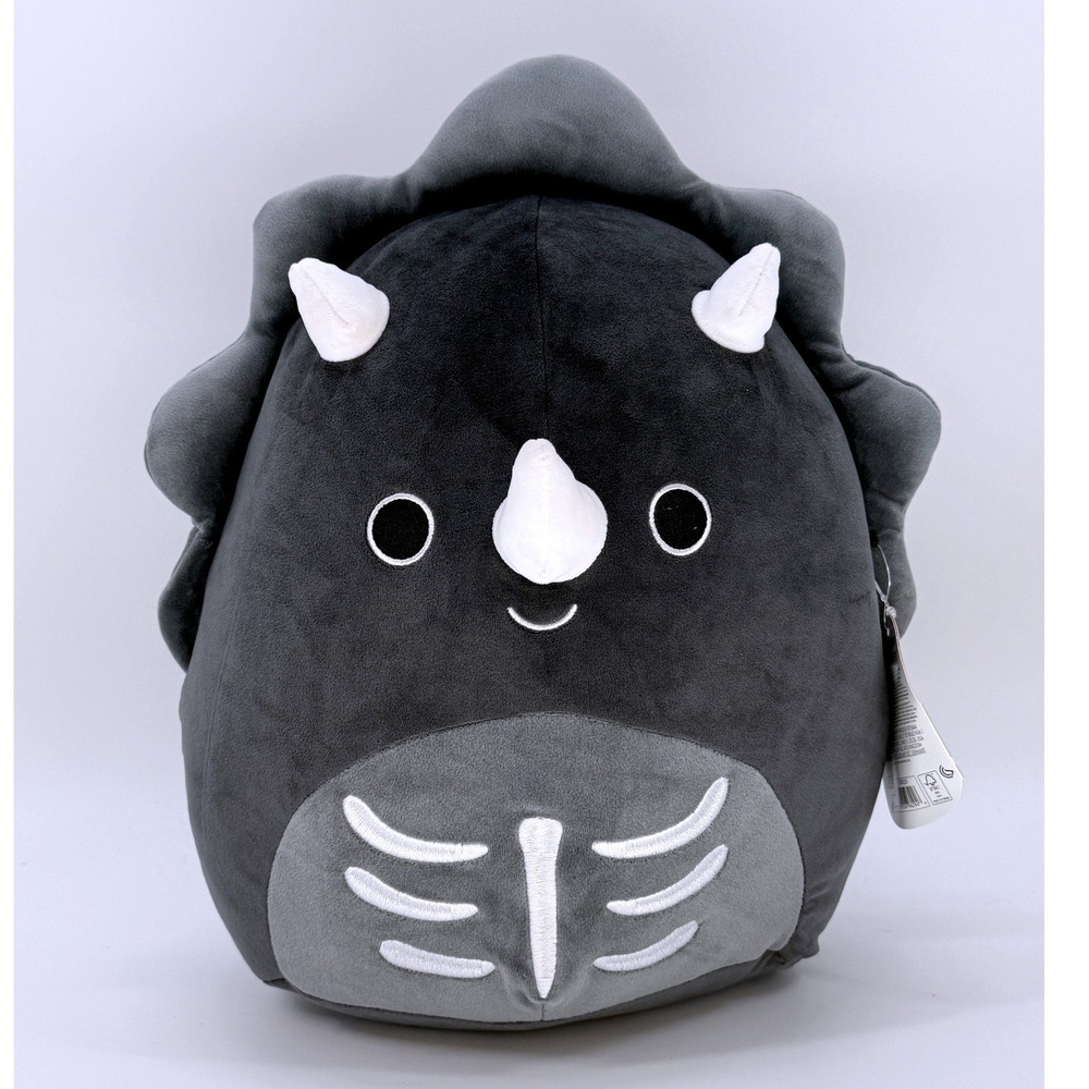 Squishmallows Diesel Skeleton Triceratops Halloween Plush 2025 Jazwares